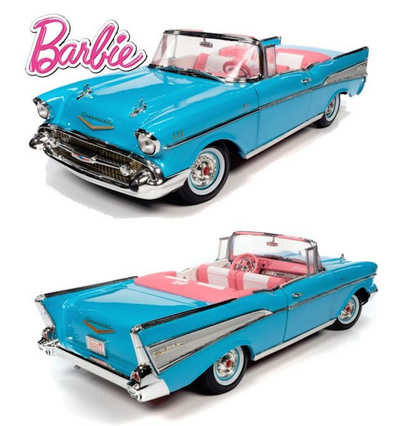 1/18 1957 CHEVY BEL AIR CONVERTIBLE - BARBIE