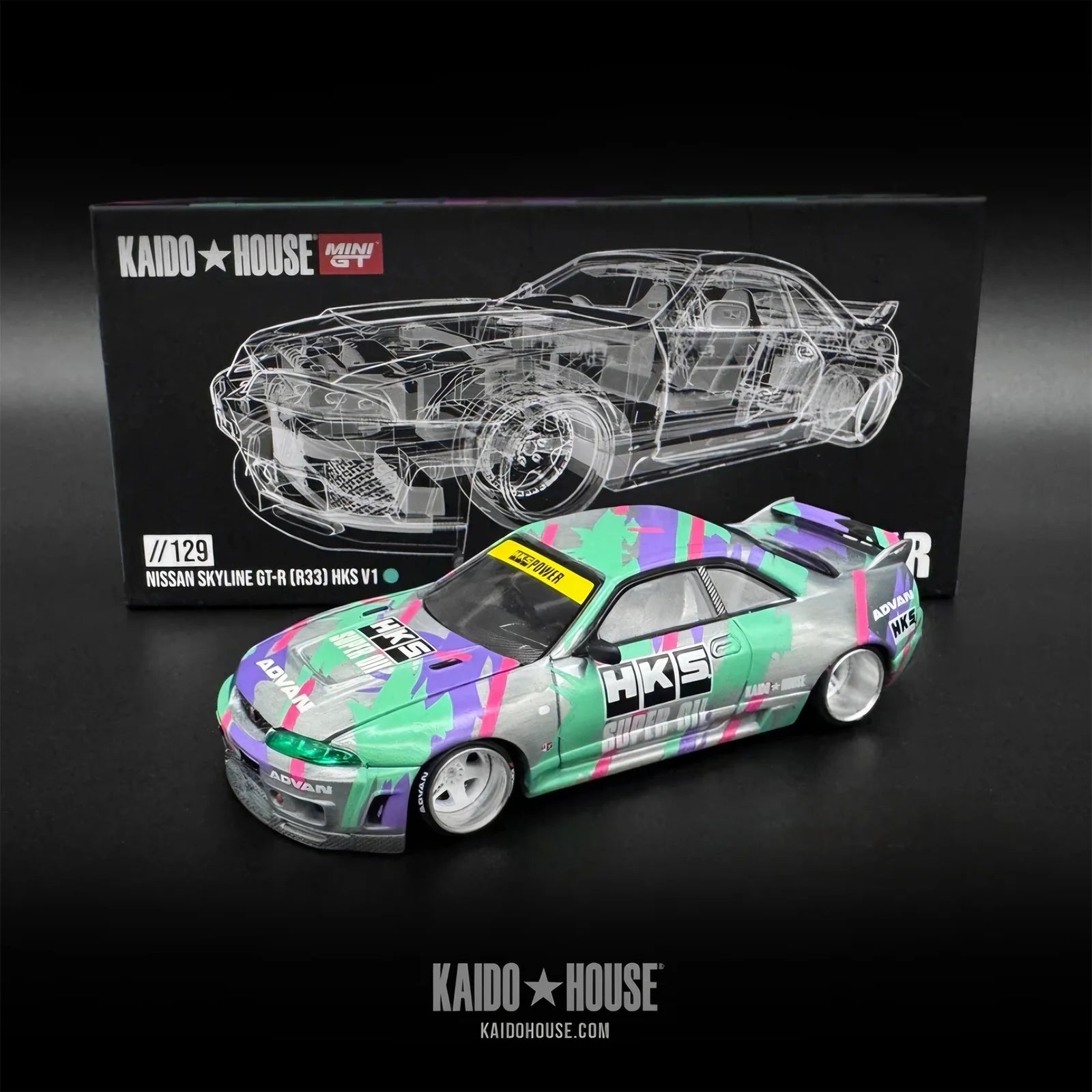 1/64 NISSAN SKYLINE GT-R (R33) HKS V1 (CHASE "RAW") - KAIDO HOUSE