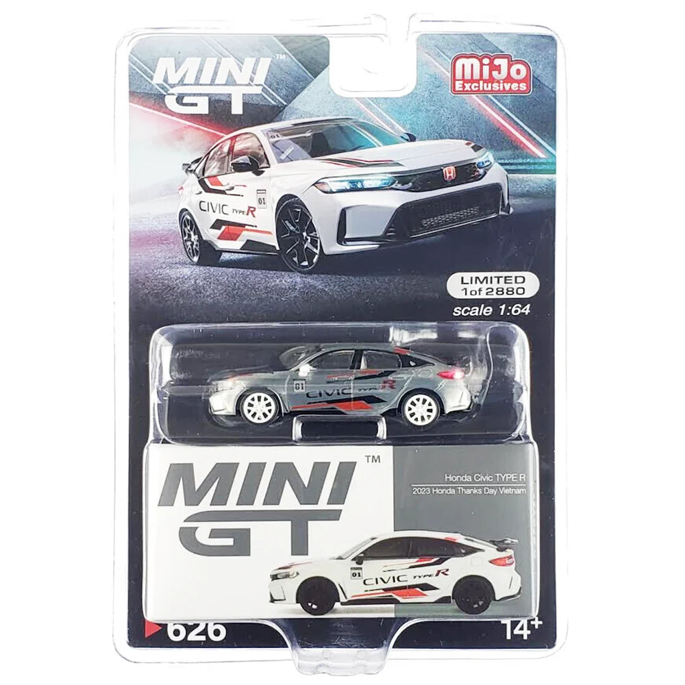 1/64 MINI GT HONDA CIVIC TYPE R - 2023 HONDA THANKS DAY VIETNAM  "CHASE"  (RAW EDITION)