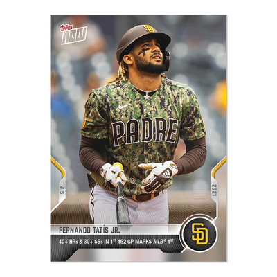 2021 TOPPS NOW FERNANDO TATIS JR.  #164 TRADING CARD
