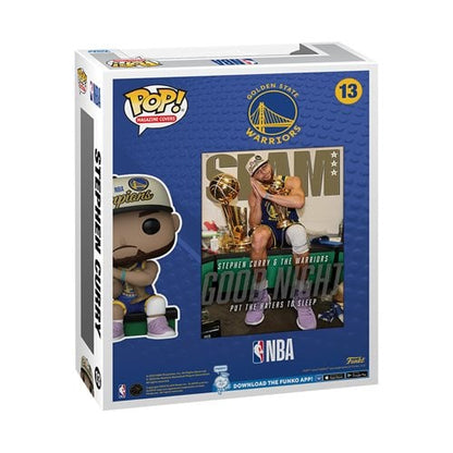 NBA SLAM STEPHEN CURRY FUNKO POP COVER FIGURE # 13 W/CASE