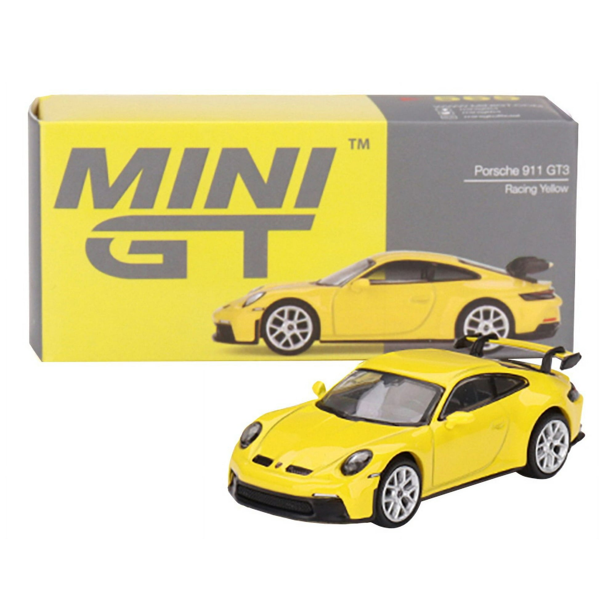 1/64 PORSHE 911 GT3 MINI GT RACING YELLOW