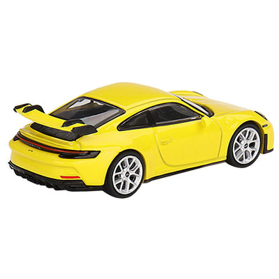 PORSHE 911 GT3 MINI GT RACING AMARILLO 1/64
