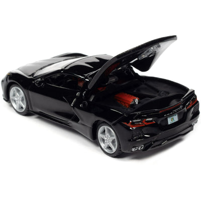 CHEVY CORVETTE NEGRO 2020 A ESCALA 1/64 - COCHES DEPORTIVOS