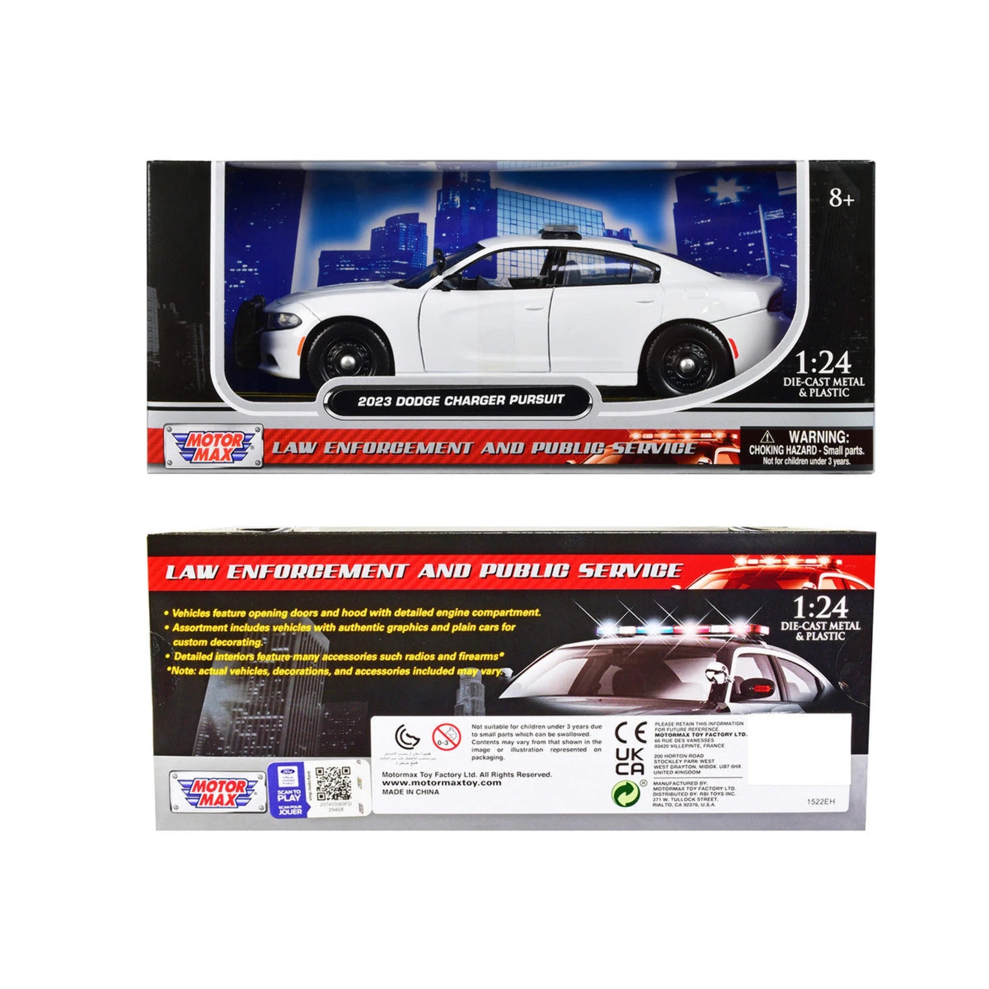 1/24 2023 DODGE CHARGER PURSUIT - LAW ENFORCEMENT ADN PUBLIC SERVICE MOTOR MAX