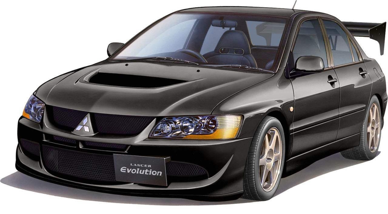 1/24 MITSUBISHI LANCER EVOLUTION VIII GSR W/ GT-W WING PLASTIC MODEL KIT - FUJIMI