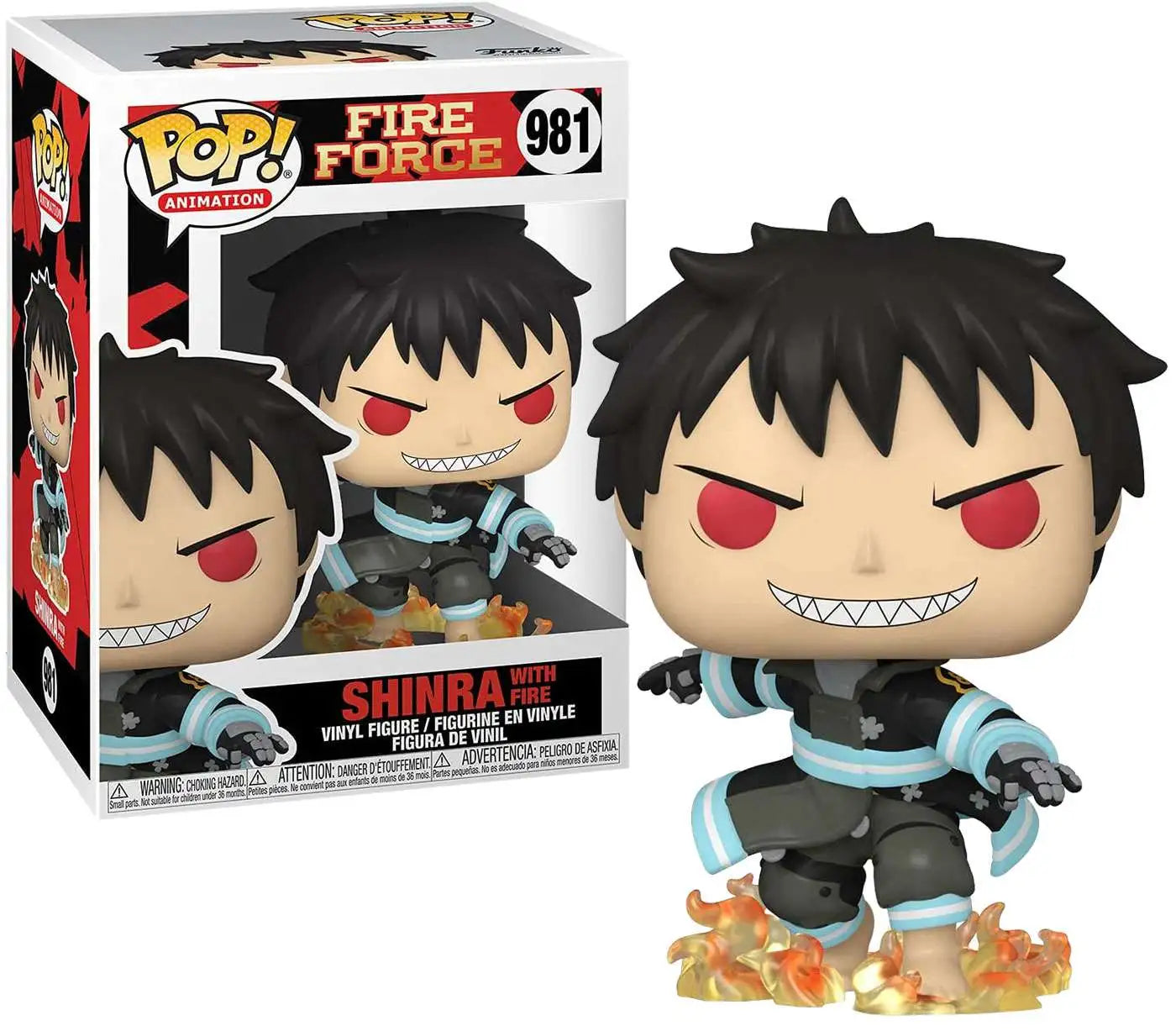 FIRE FORCE SHINRA WITH FIRE FUNKO POP #981