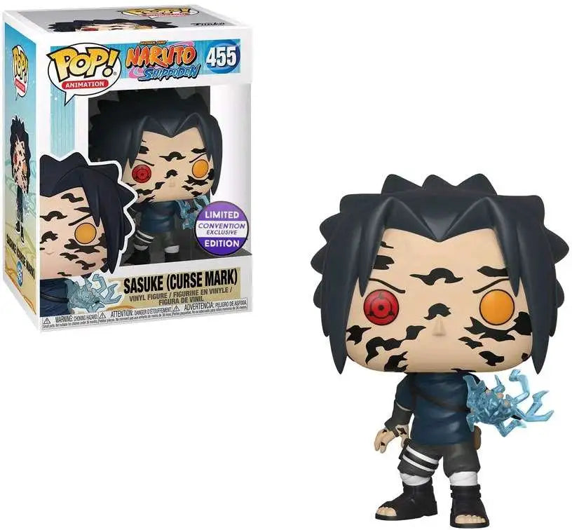 SHONEN JUMP NARUTO SHIPPUDEN SASUKE(CURSE MARK) FUNKO POP #455 LIMITED CONVENTION EXCLUSIVE EDITION