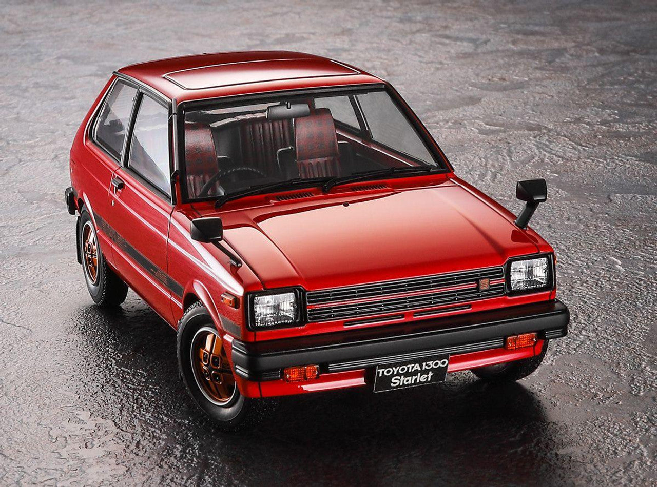 1/24 1980 TOYOTA STARLET KP61 S (3 DOOR) MIDDLE VERSION  S PLASTIC MODEL KIT - HASEGAWA
