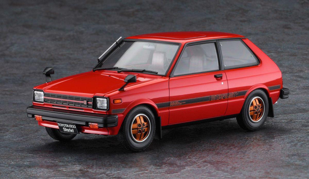 1/24 1980 TOYOTA STARLET KP61 S (3 DOOR) MIDDLE VERSION  S PLASTIC MODEL KIT - HASEGAWA