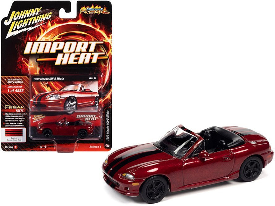 1/64 1999 MAZDA MX-5 MIATA RED - IMPORT HEAT