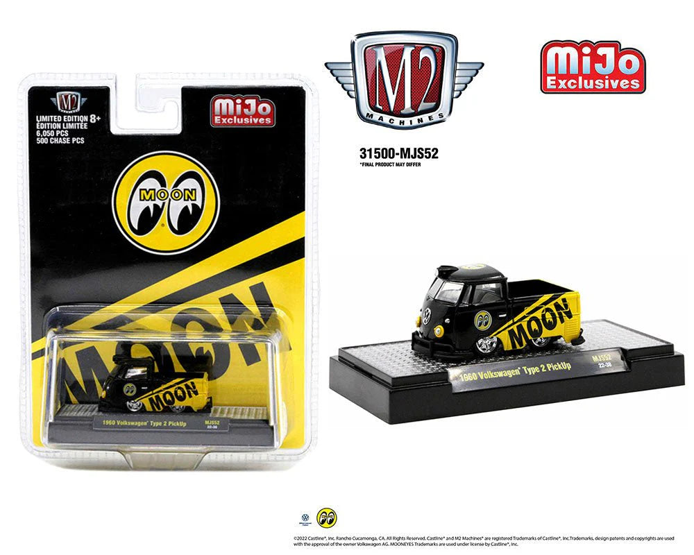 1/64 1960 VOLKSWAGEN TYPE 2 PICK UP MOONEYES - M2 MACHINE