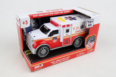 AMBULANCIA DEL FDNY CON LUCES Y SONIDO