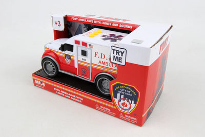 AMBULANCIA DEL FDNY CON LUCES Y SONIDO