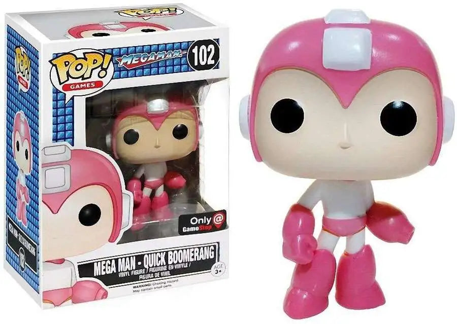 MEGAMAN MEGAMAN-QUICK BOOMERANG FUNKO POP #102 ONLY@ GAMESTOP