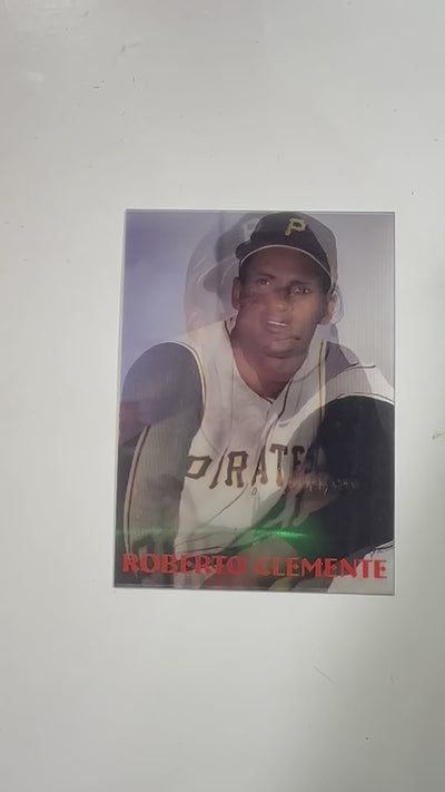 TARJETA 3D/PEGATINA ROBERTO CLEMENTE