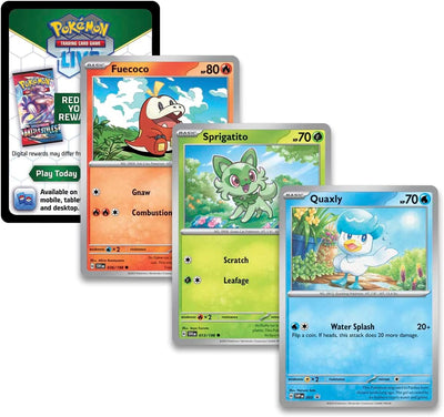 COLECCIÓN DE PINS DE PALDEA DE POKEMON TCG - QUAXLY