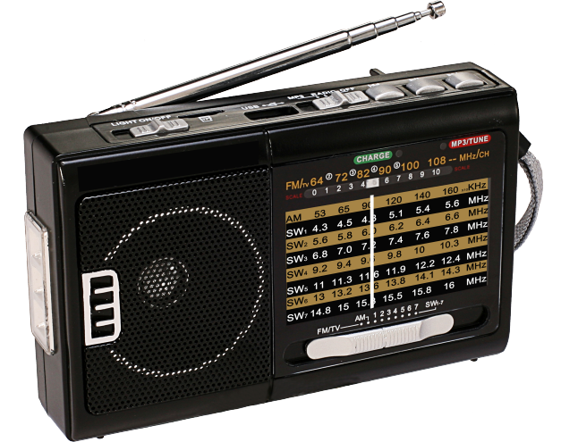 Radio portátil recargable DIGITAL SUNFLASH RD-5 de 9 bandas AM/FM/SW1-7 + Bluetooth + USB/SD 