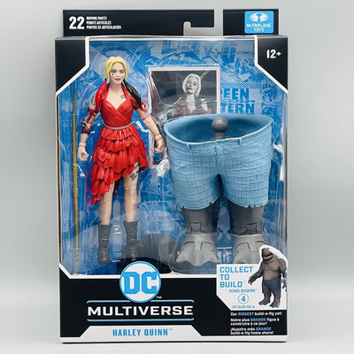 THE SUICIDE SQUAD HARLEY QUINN - DC MULTIVERSE ACTION FIGURE W/ KING SHARK BODY