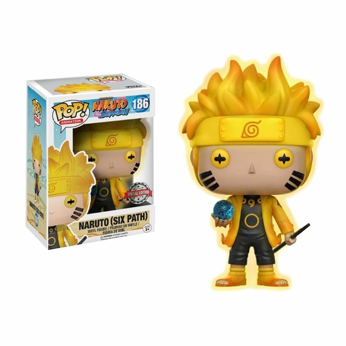 SHONEN JUMP NARUTO SHIPPUDEN NARUTO (SX PATH) FUNKO POP #186 SPECIAL EDITION