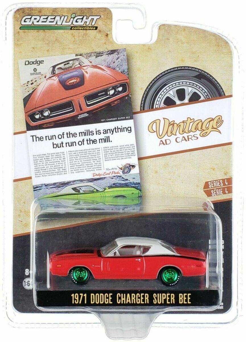 1/64 1971 DODGE CHARGER SUPER BEE “CHASE” - VINTAGE AD CARS