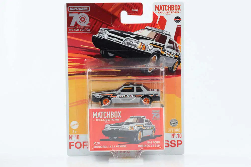 1/64 1993 FORD MUSTANG LX SSP - MATCHBOX 70 YEARS SPECIAL EDITION