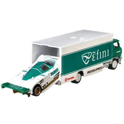 1/64 MAZDA 787B &amp; SAKURA SPRINTER - TRANSPORTE DEL EQUIPO
