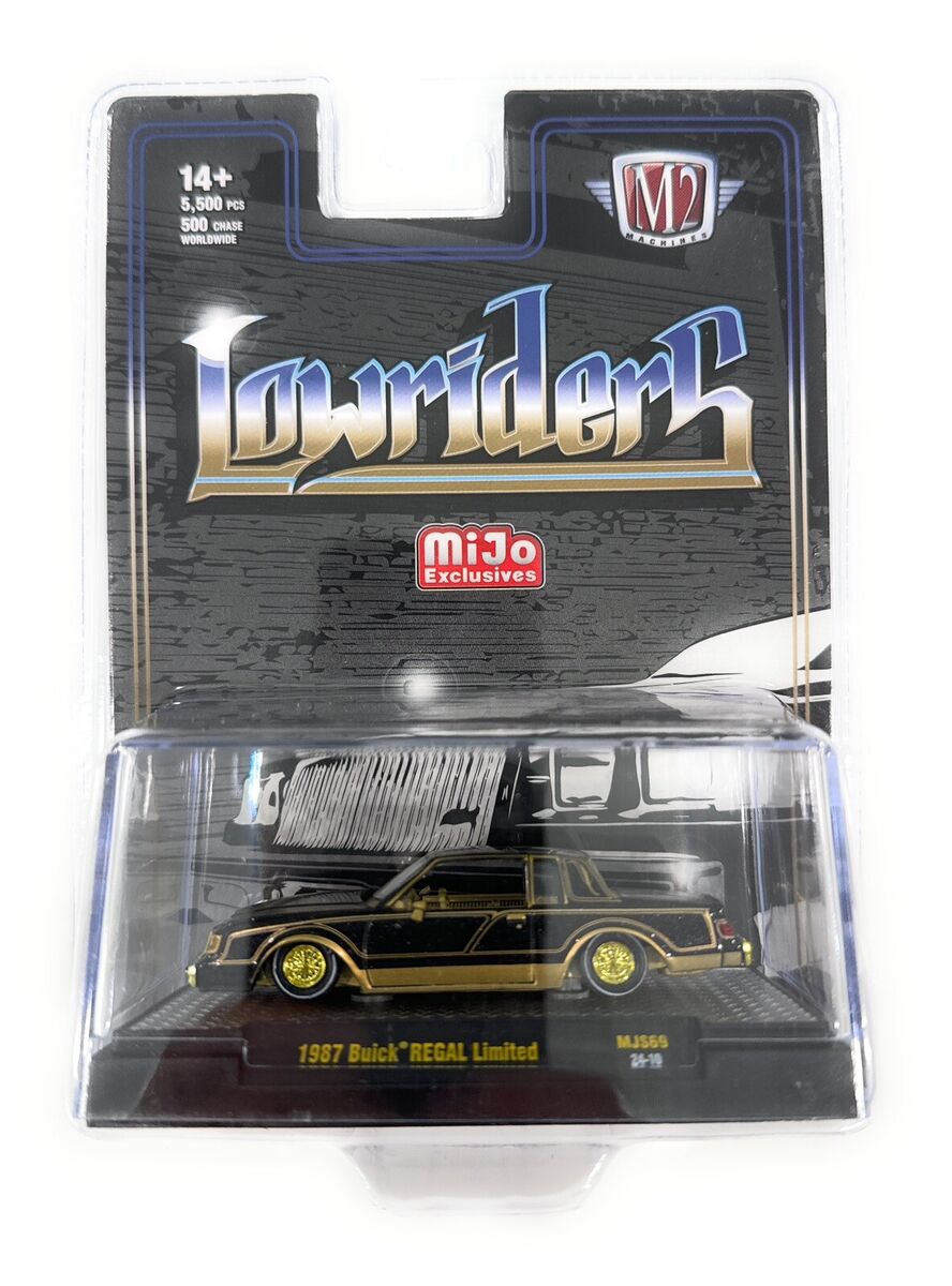 1/64 1987 BUICK REGAL LIMITED ("CHASE" / GREEN RIMS) - LOW RIDERS