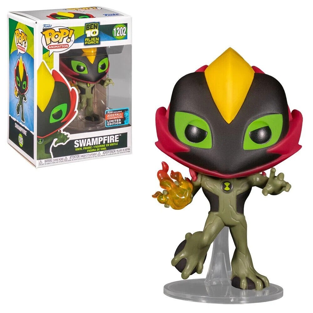 BEN 10 ALIEN FORCE SWAMPFIRE FUNKO POP #1202 FUNKO EXCLUSIVE 2022 FALL CONVECTION LIMITED EDITION
