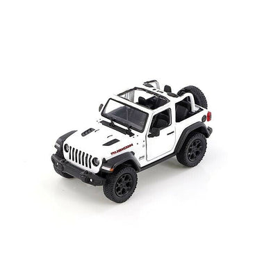 JEEP WRANGLER RUBICON 2018 CON TECHO ABIERTO Y TECHO RÍGIDO A ESCALA 1/32 - KINSMART