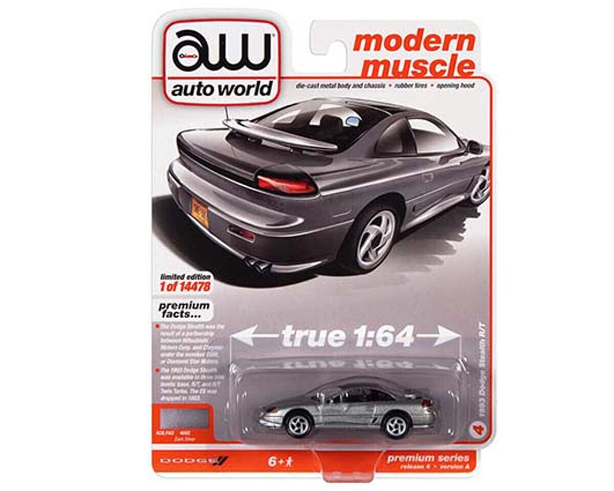 1/64 1993 DODGE STEALTH R/T SILVER - MODERN MUSCLE