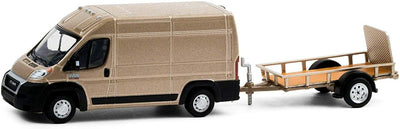 1/64 2019 RAM PROMASTER 2500 Y REMOLQUE UTILITY TRAILERC - ENGANCHE Y REMOLQUE
