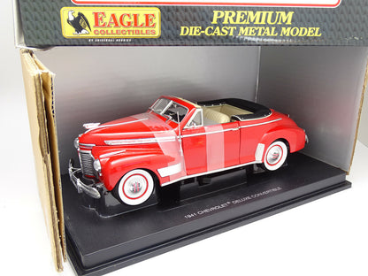 1/18 1941 CHEVROLET DELUXE CONVERTIBLE PREMIUM DIE-CAST METAL MODEL - EAGLE COLLECTIBLES