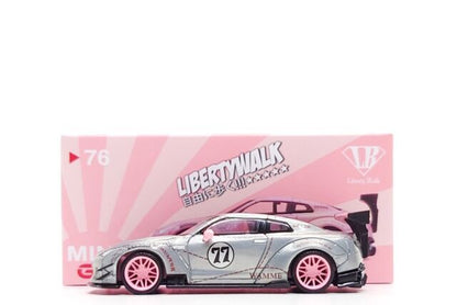 1/64 NISSAN GT-R R35 LIBERTY WALK PINK PIG "CHASE" - (RAW EDITION)