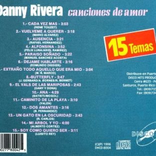CD de Danny Rivera - 15 temas
