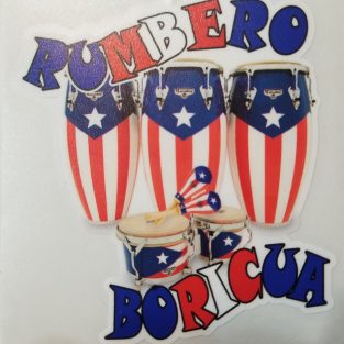 1 Machete Boricua Puerto Rico Car Vinyl Sticker 