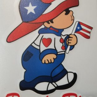 Sticker de PR - Nene Boricua - Puerto Rico mi orgullo