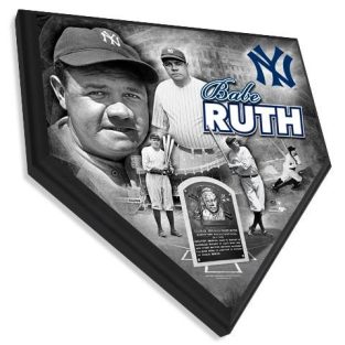 Babe Ruth - Home plate plaque 11.5 X 11.5