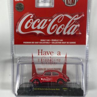 1:64 1953 Coca Cola VW Beetle Deluxe European Model "Chase Car Limited to 750pcs"